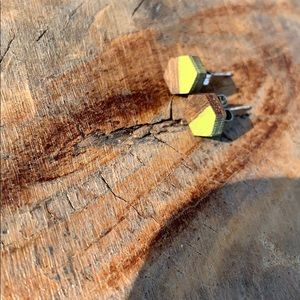Wooden Stud Earrings
